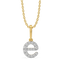 Evermore E - Lab Diamond Alphabet Pendant