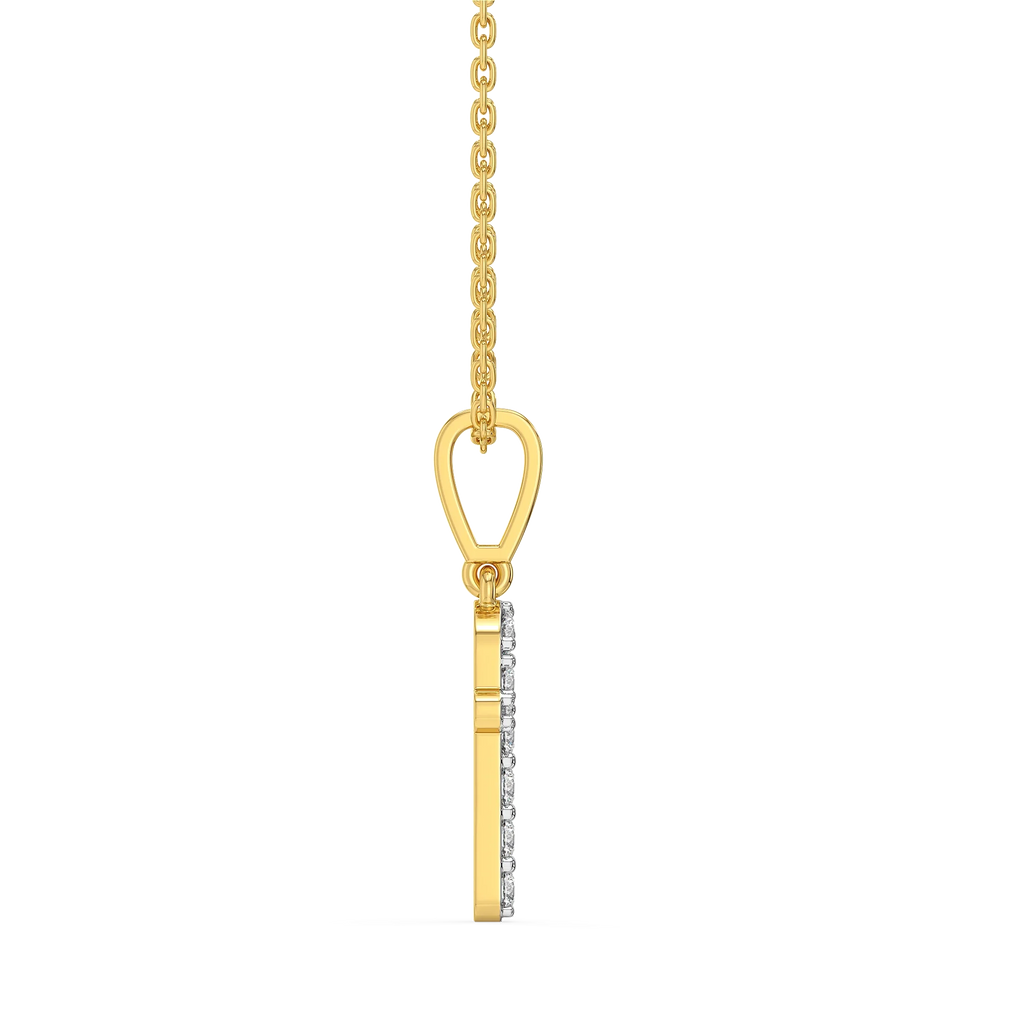 Flawless F - Lab Diamond Alphabet Pendant