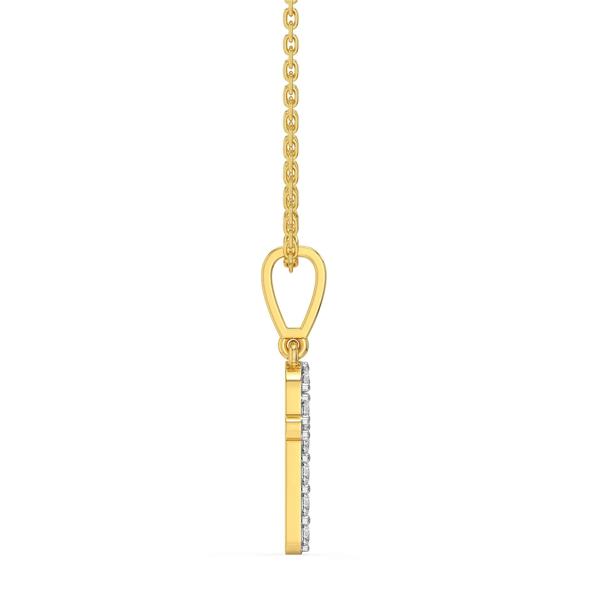Flawless F - Lab Diamond Alphabet Pendant