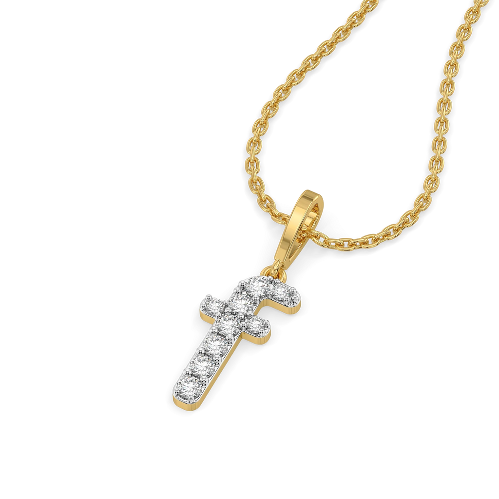 Flawless F - Lab Diamond Alphabet Pendant