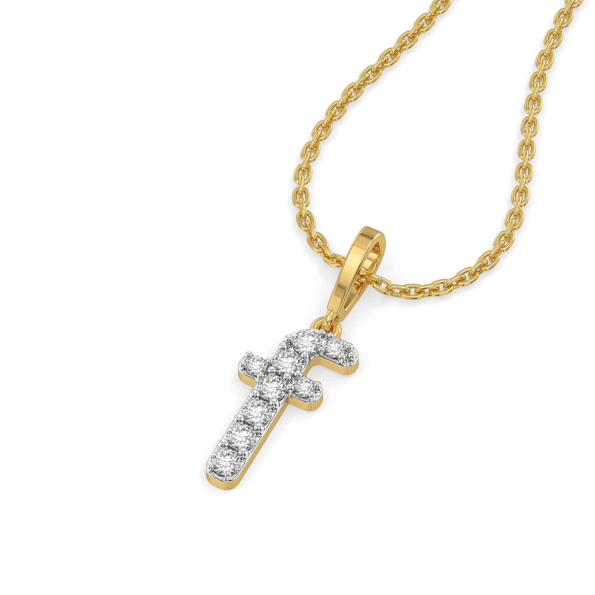 Flawless F - Lab Diamond Alphabet Pendant
