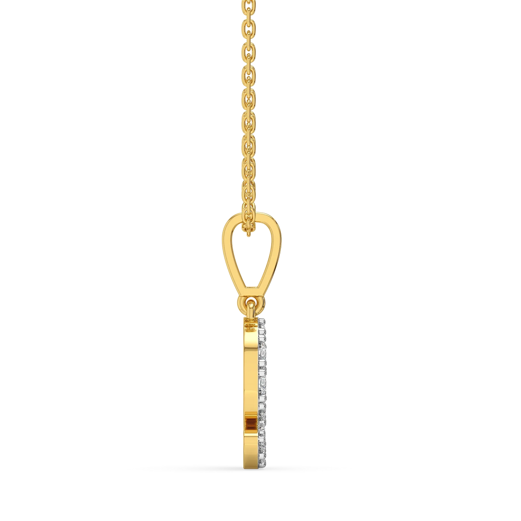 Glow-Up G - Lab Diamond Alphabet Pendant