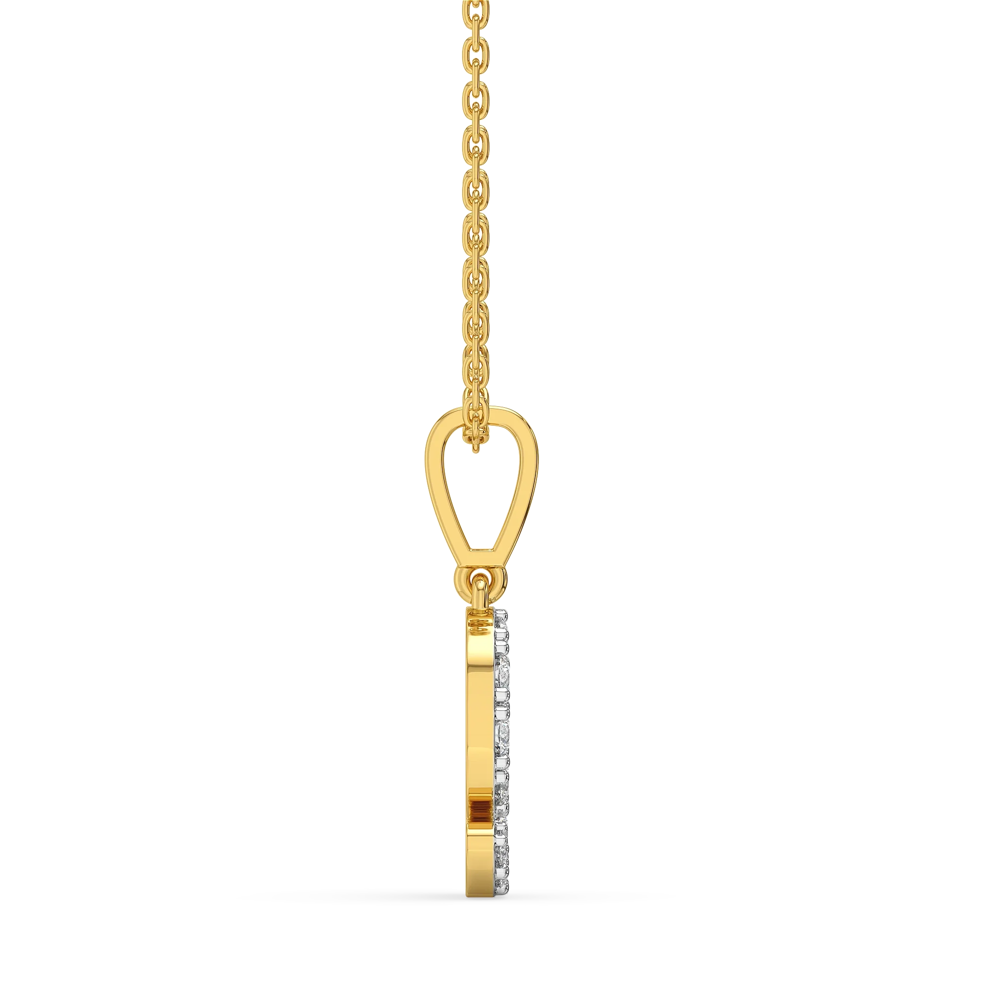 Glow-Up G - Lab Diamond Alphabet Pendant