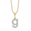 Glow-Up G - Lab Diamond Alphabet Pendant