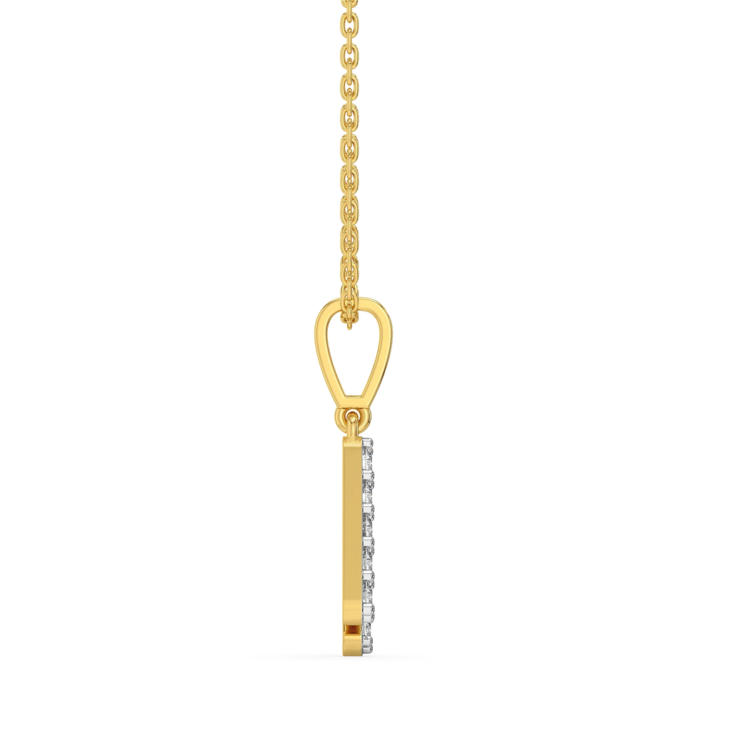 Hey There H - Lab Diamond Alphabet Pendant
