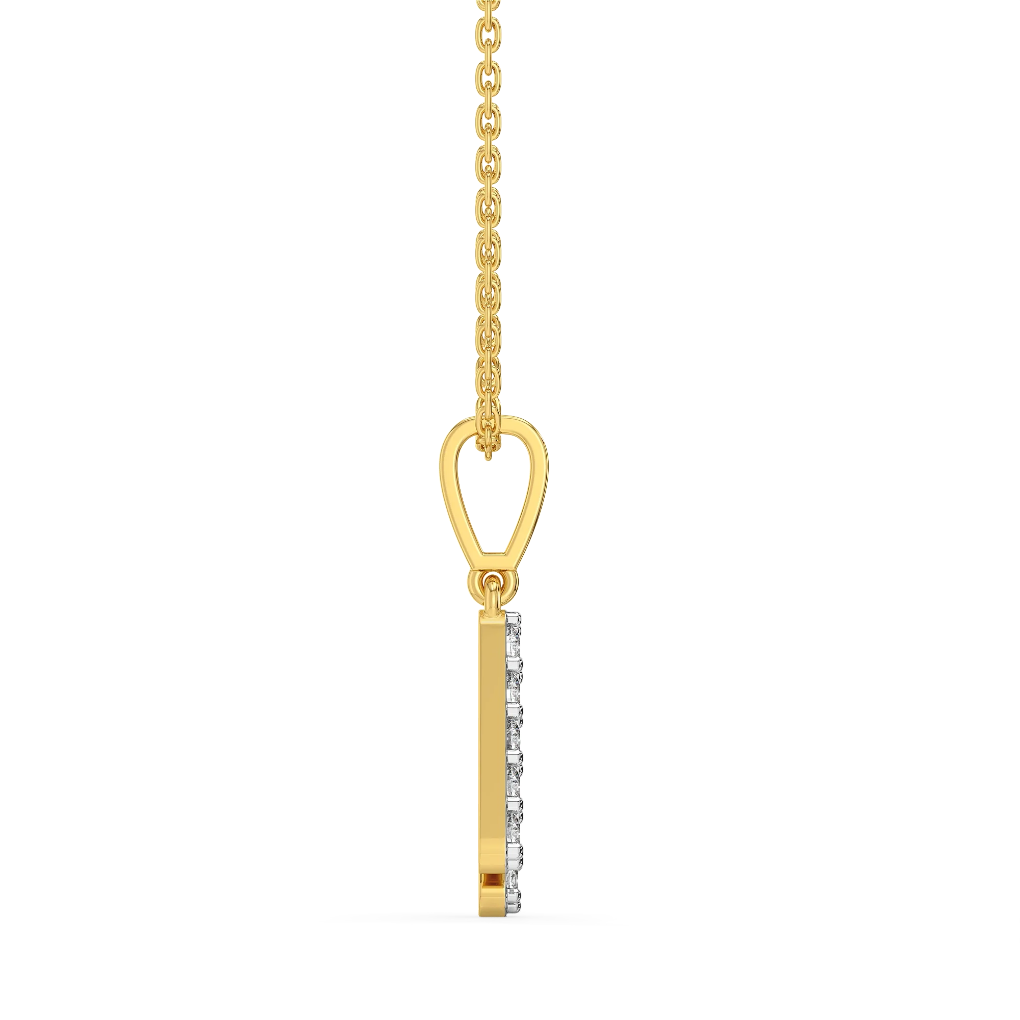 Hey There H - Lab Diamond Alphabet Pendant