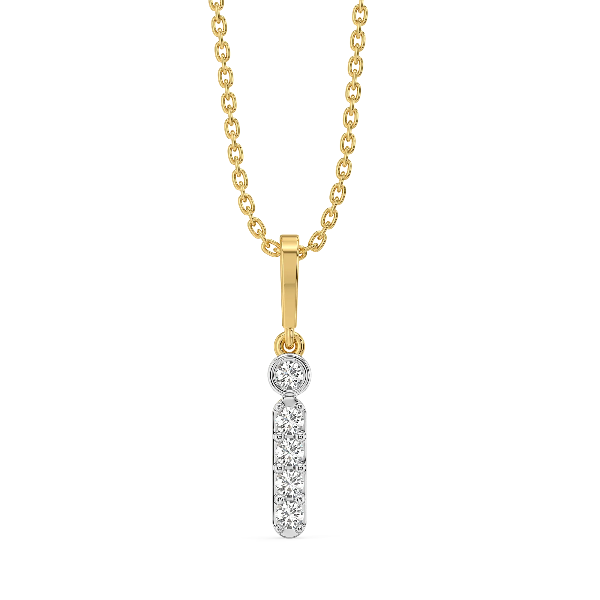 I’m Yours - Lab Diamond Alphabet Pendant