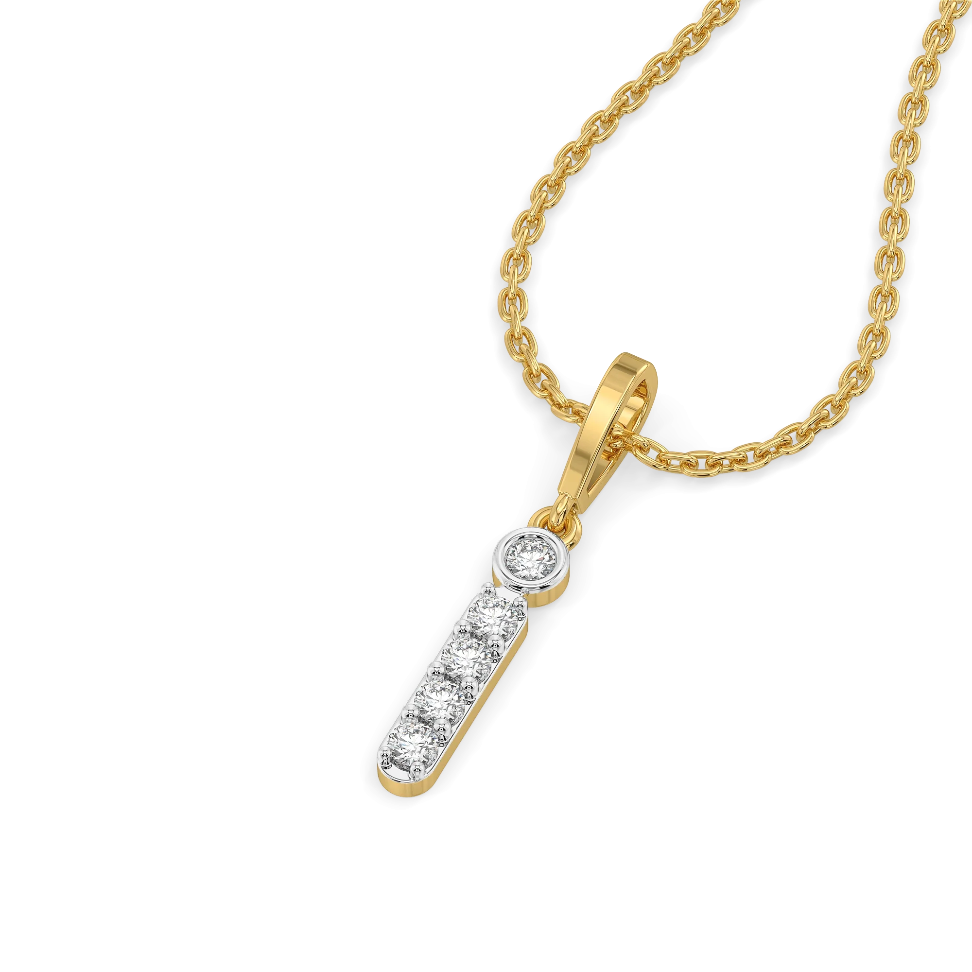 I’m Yours - Lab Diamond Alphabet Pendant Secondary image