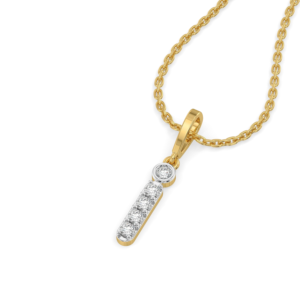 I’m Yours - Lab Diamond Alphabet Pendant