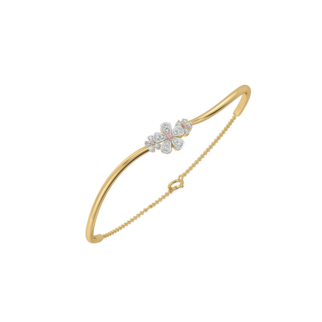Rosy Garden - Lab Diamond Bangle