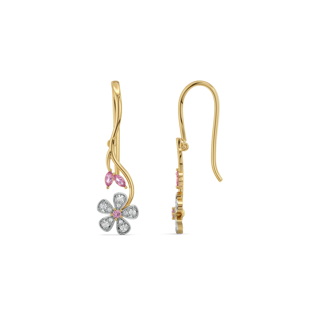 Branch of Bloom - Lab Diamond Drop Earrings