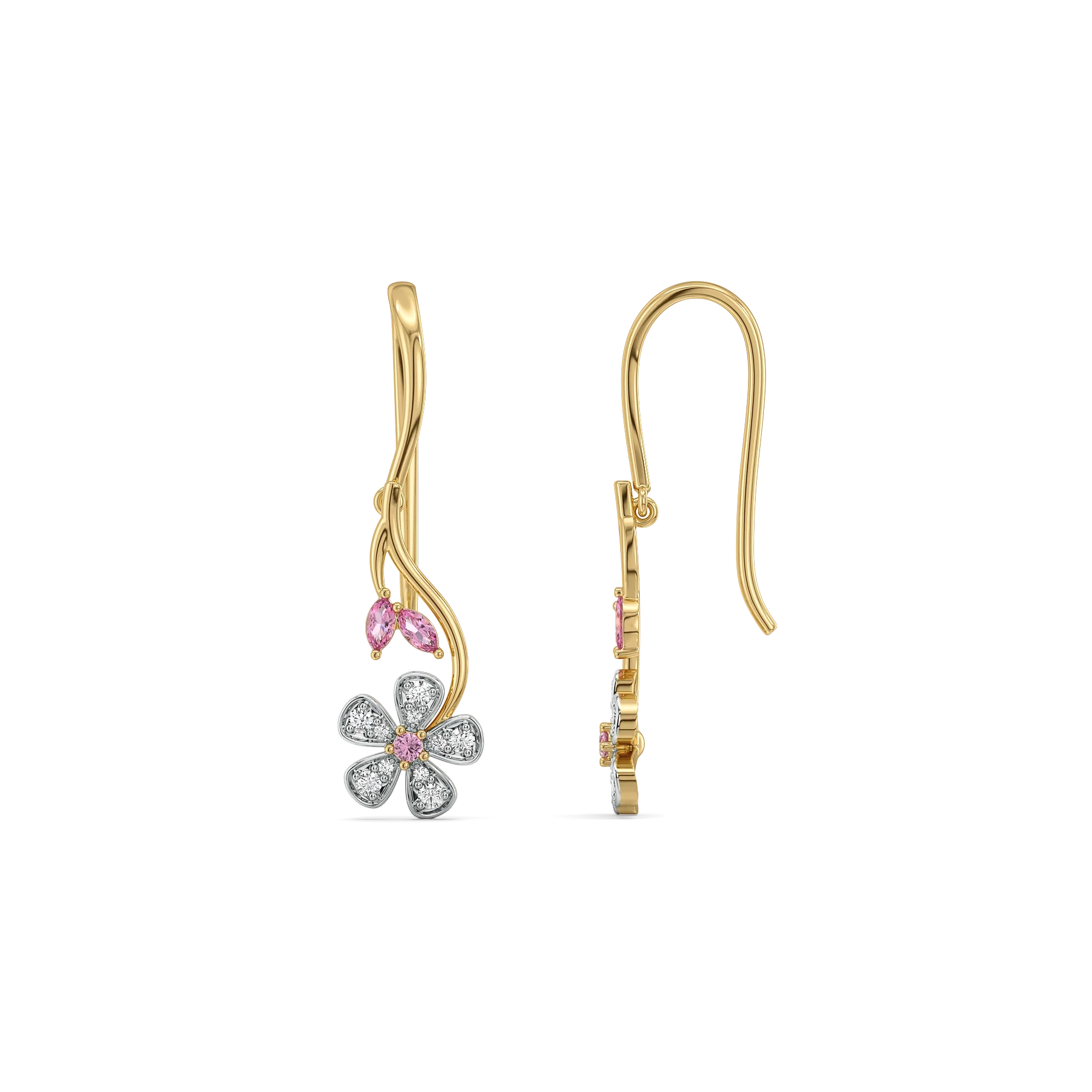 Branch of Bloom - Lab Diamond Drop Earrings