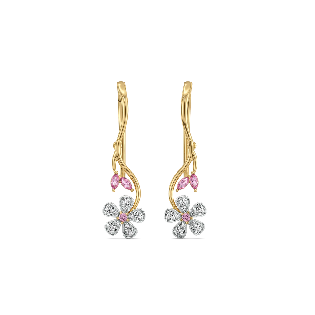 Branch of Bloom - Lab Diamond Drop Earrings