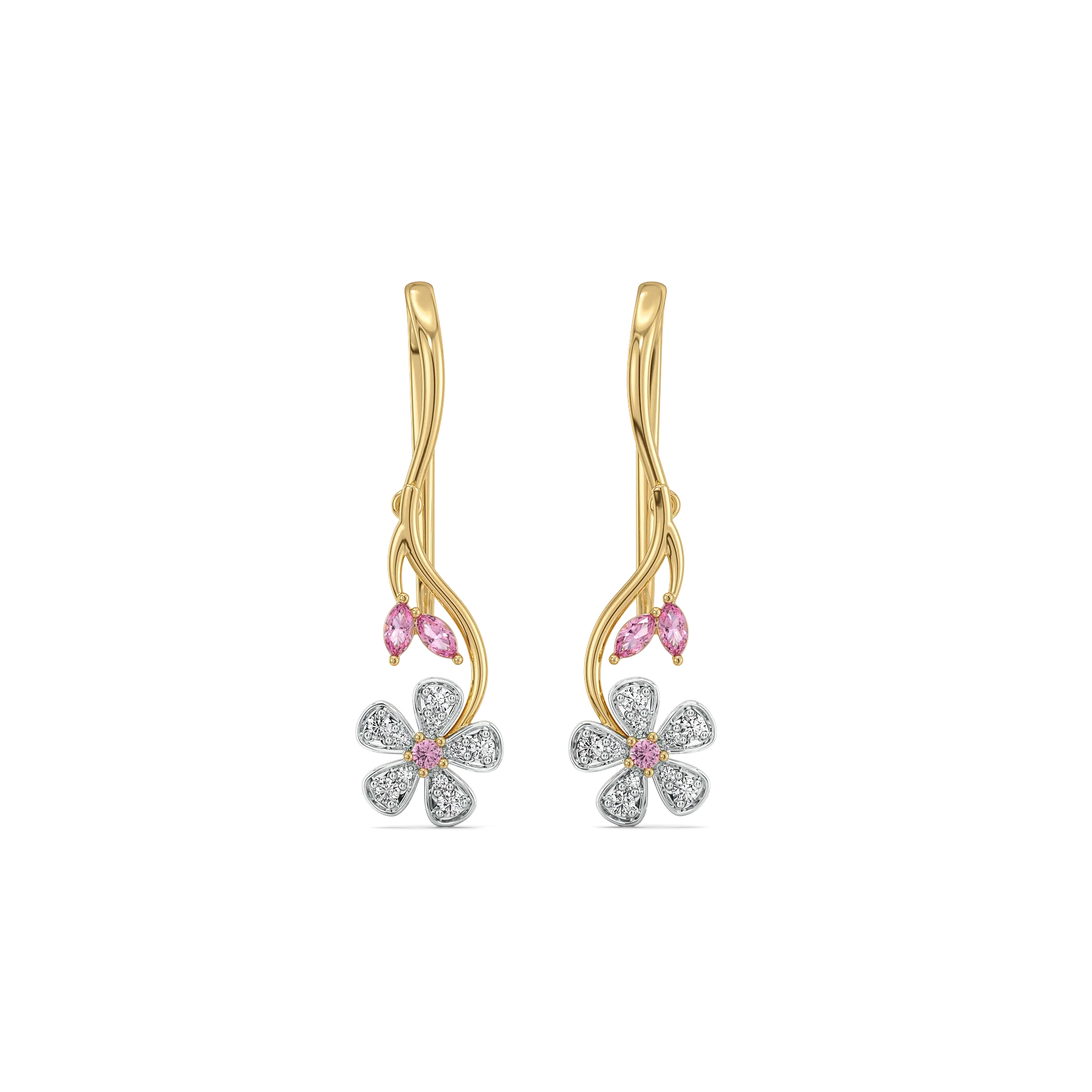 Branch of Bloom - Lab Diamond Drop Earrings