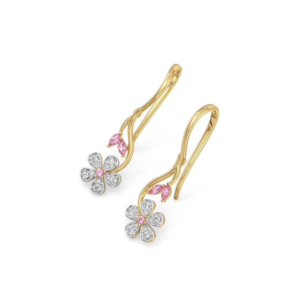 Branch of Bloom - Lab Diamond Drop Earrings