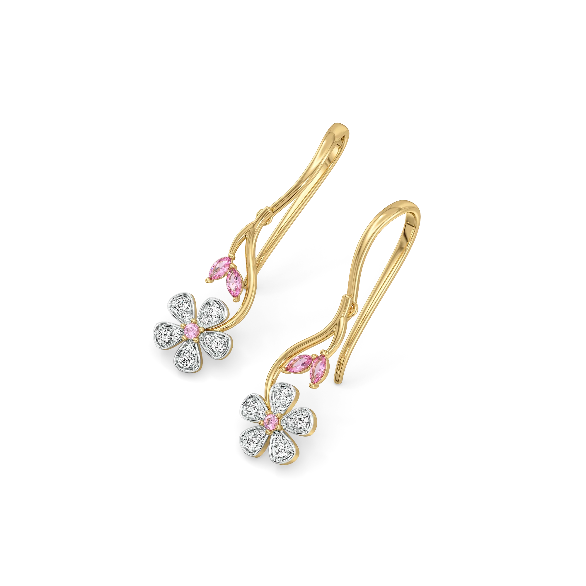 Branch of Bloom - Lab Diamond Drop Earrings