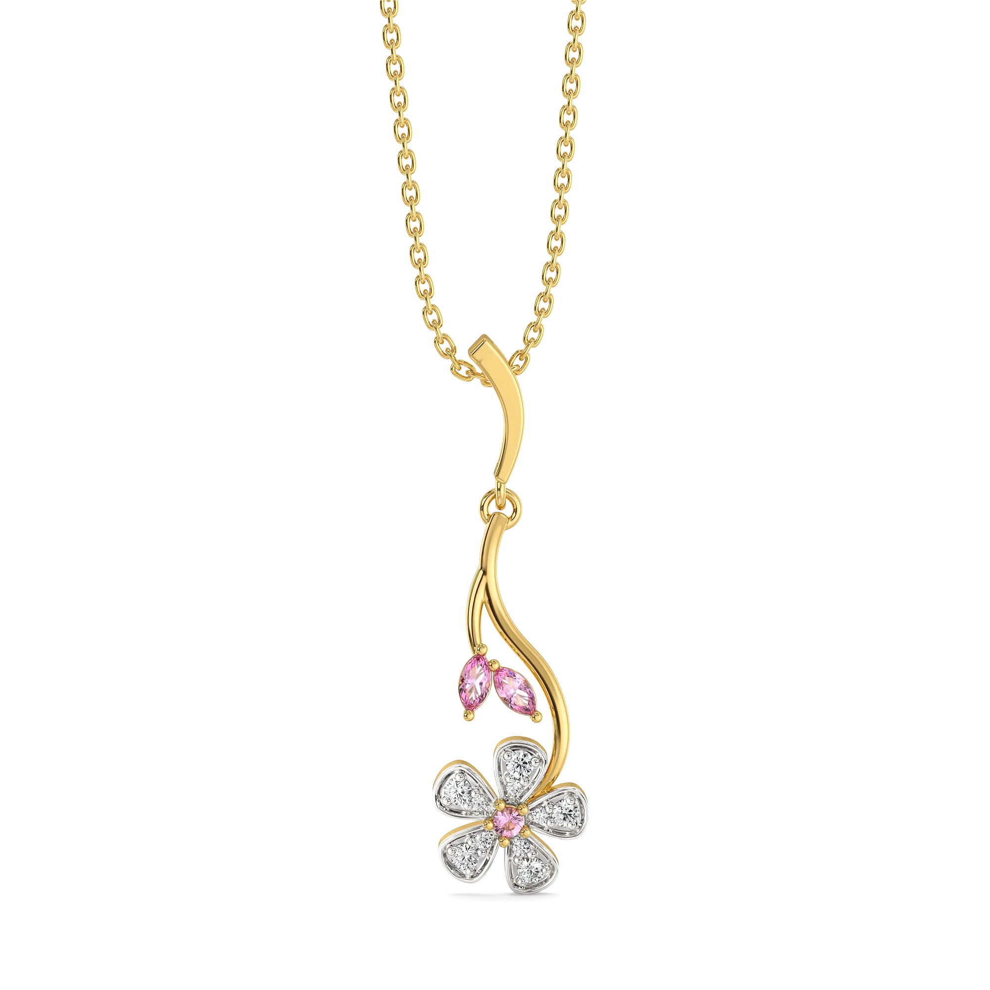 Branch of Bloom - Lab Diamond Pendant Main image