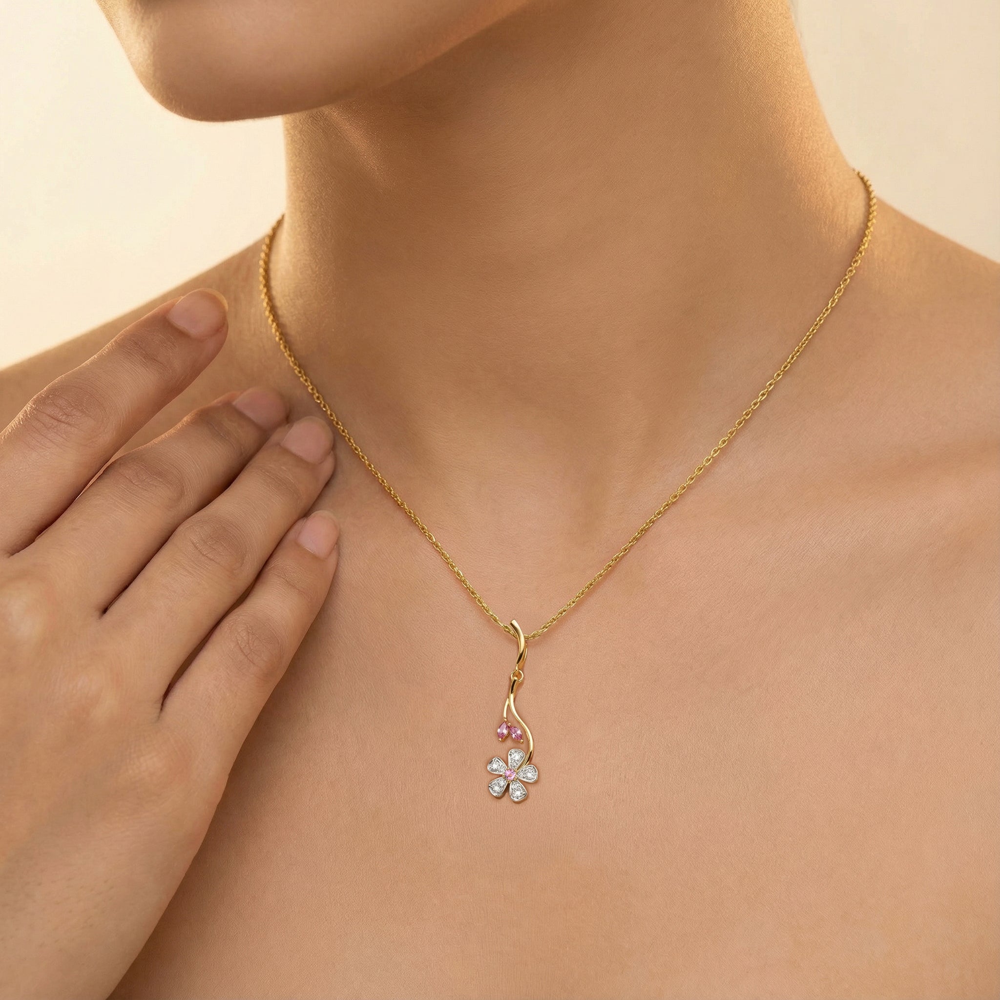 Branch of Bloom - Lab Diamond Pendant Secondary image