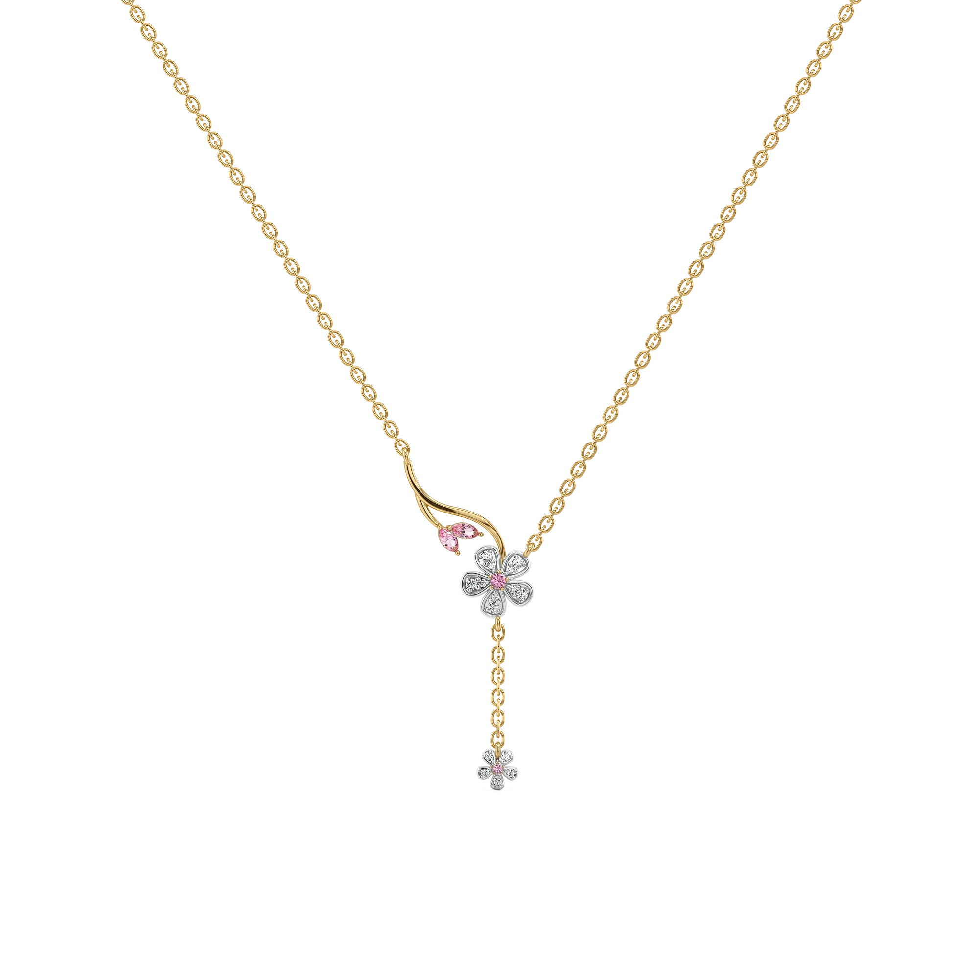 Blush Bouquet - Lab Diamond Necklace Secondary image