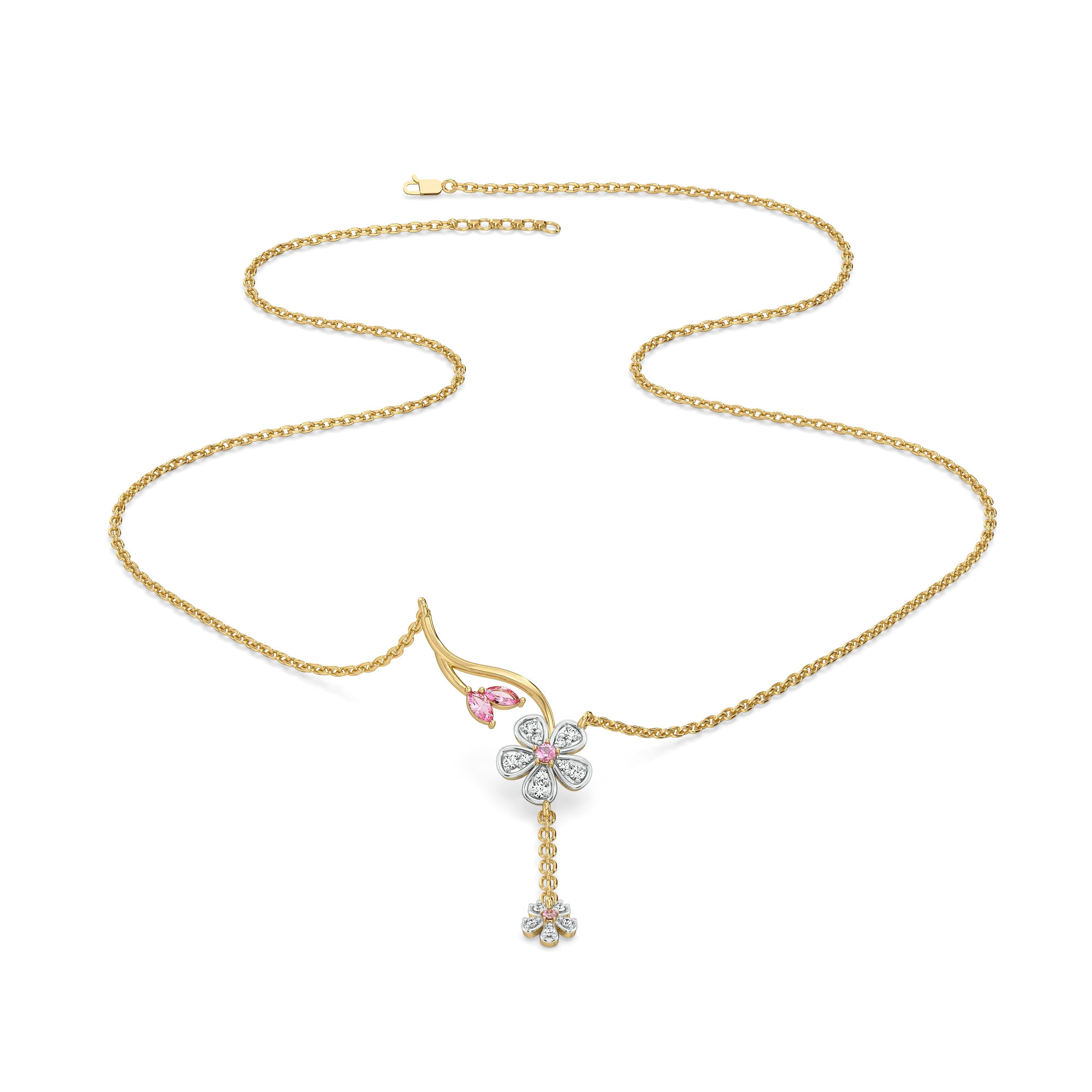 Blush Bouquet - Lab Diamond Necklace