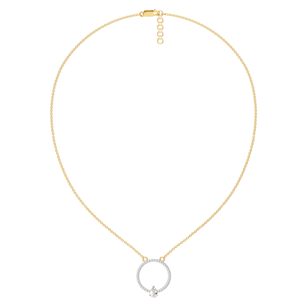 Pear Flair - Lab Diamond Necklace