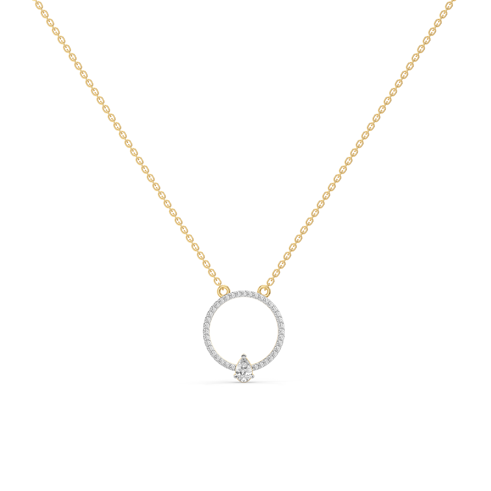 Pear Flair - Lab Diamond Necklace Main image