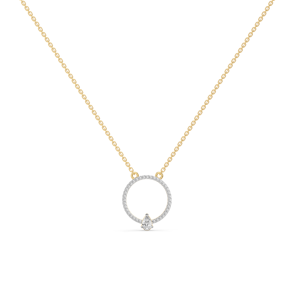 Pear Flair - Lab Diamond Necklace