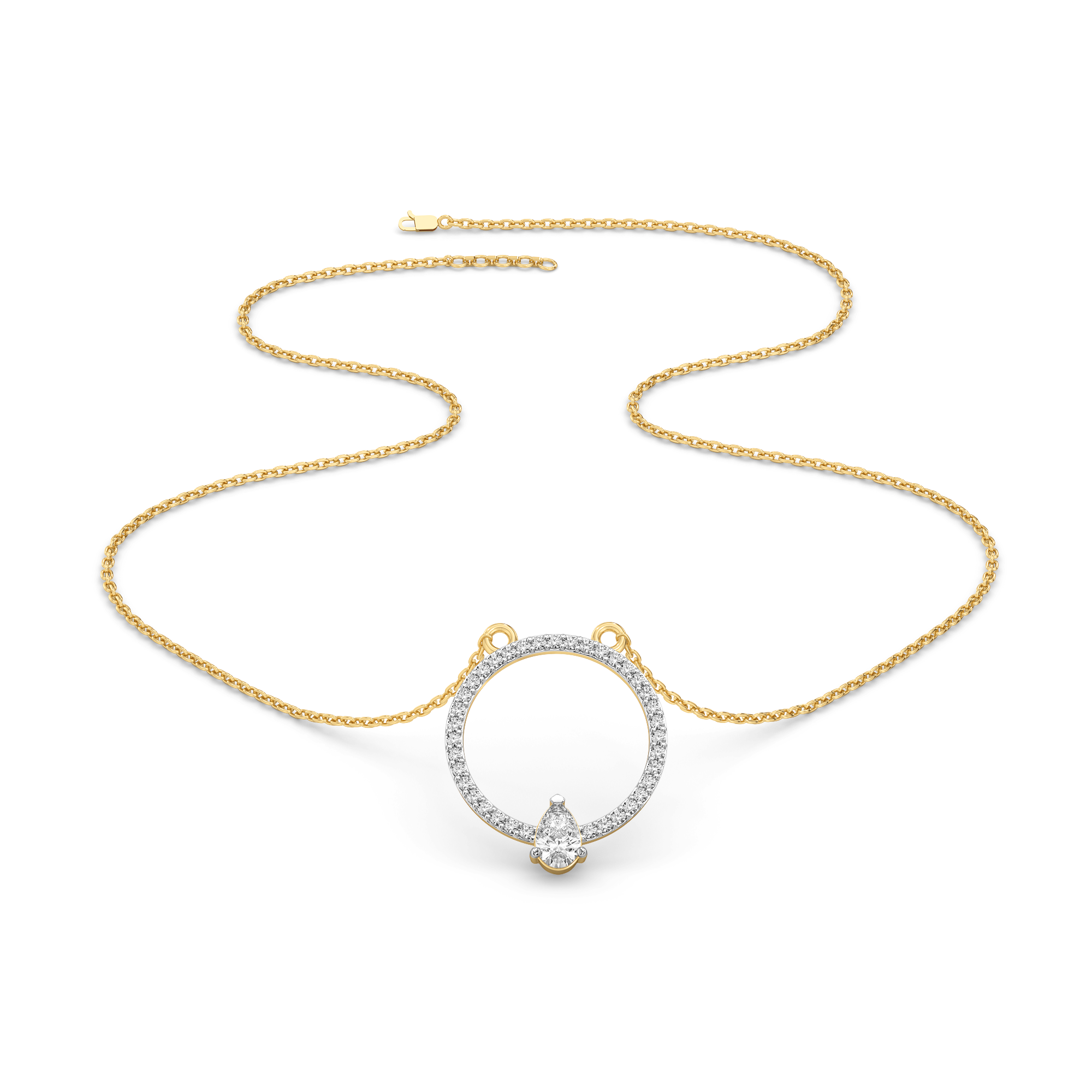 Pear Flair - Lab Diamond Necklace Secondary image