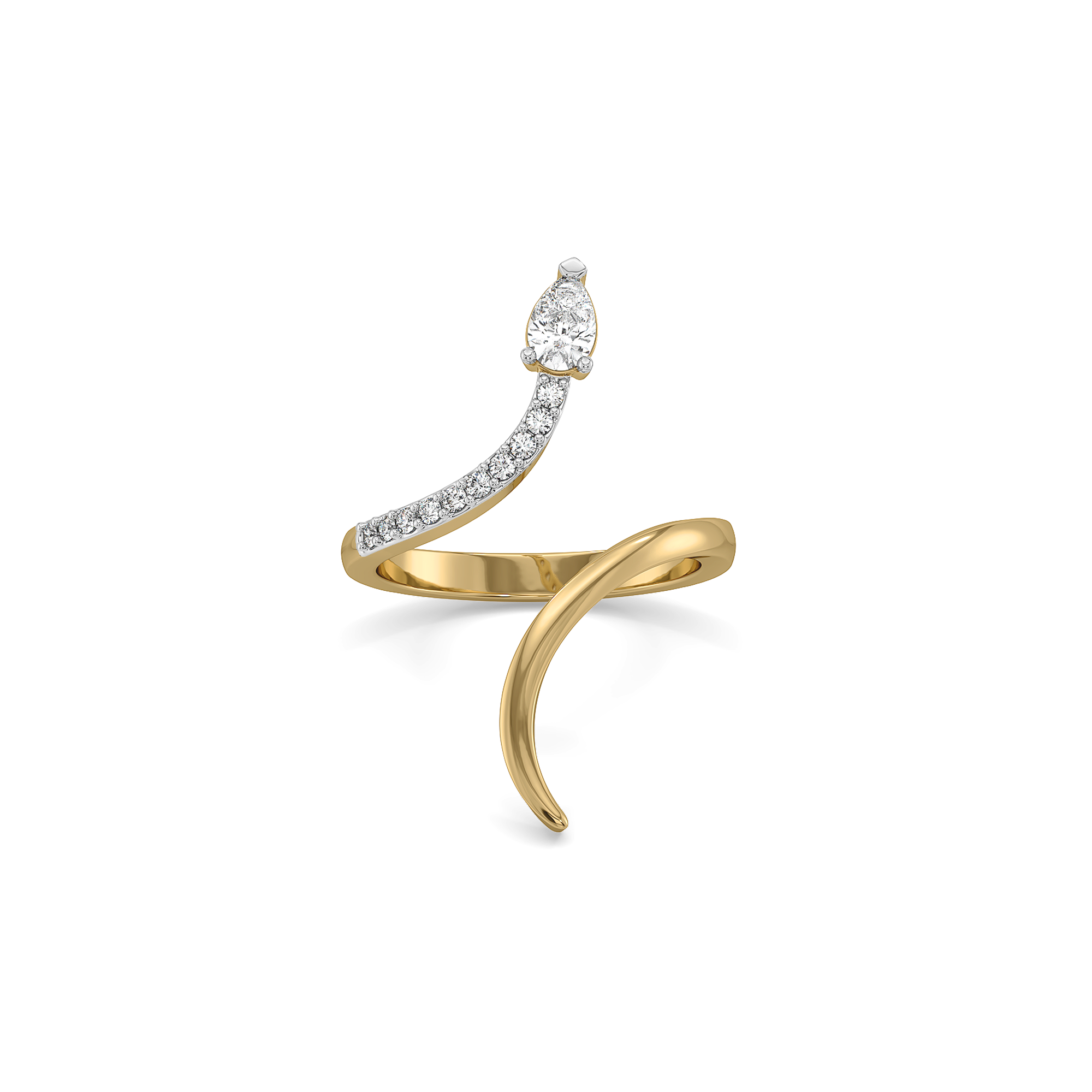 Pear Flair - Lab Diamond Ring Secondary image
