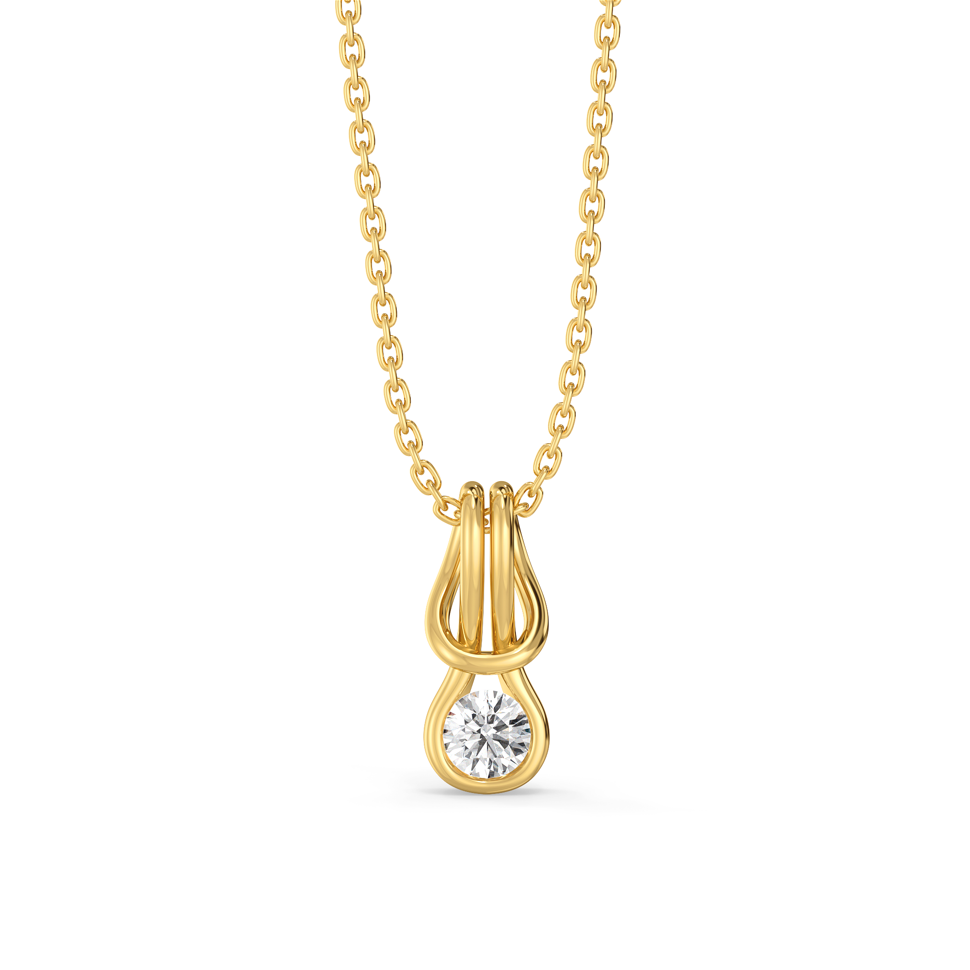 Eterna Curve - Lab Diamond Pendant Main image