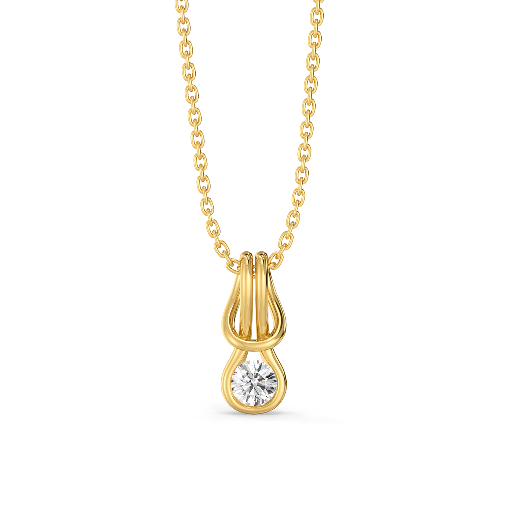 Eterna Curve - Lab Diamond Pendant