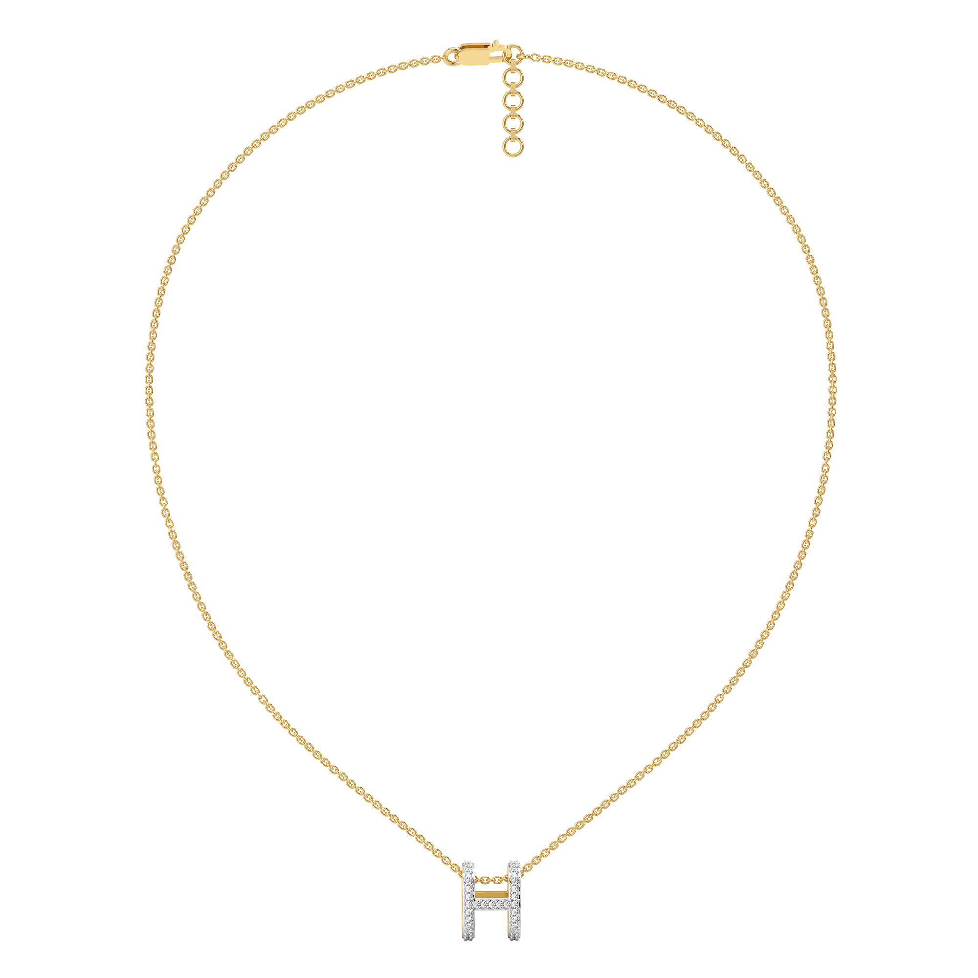 Heirloom H - Lab Diamond Necklace