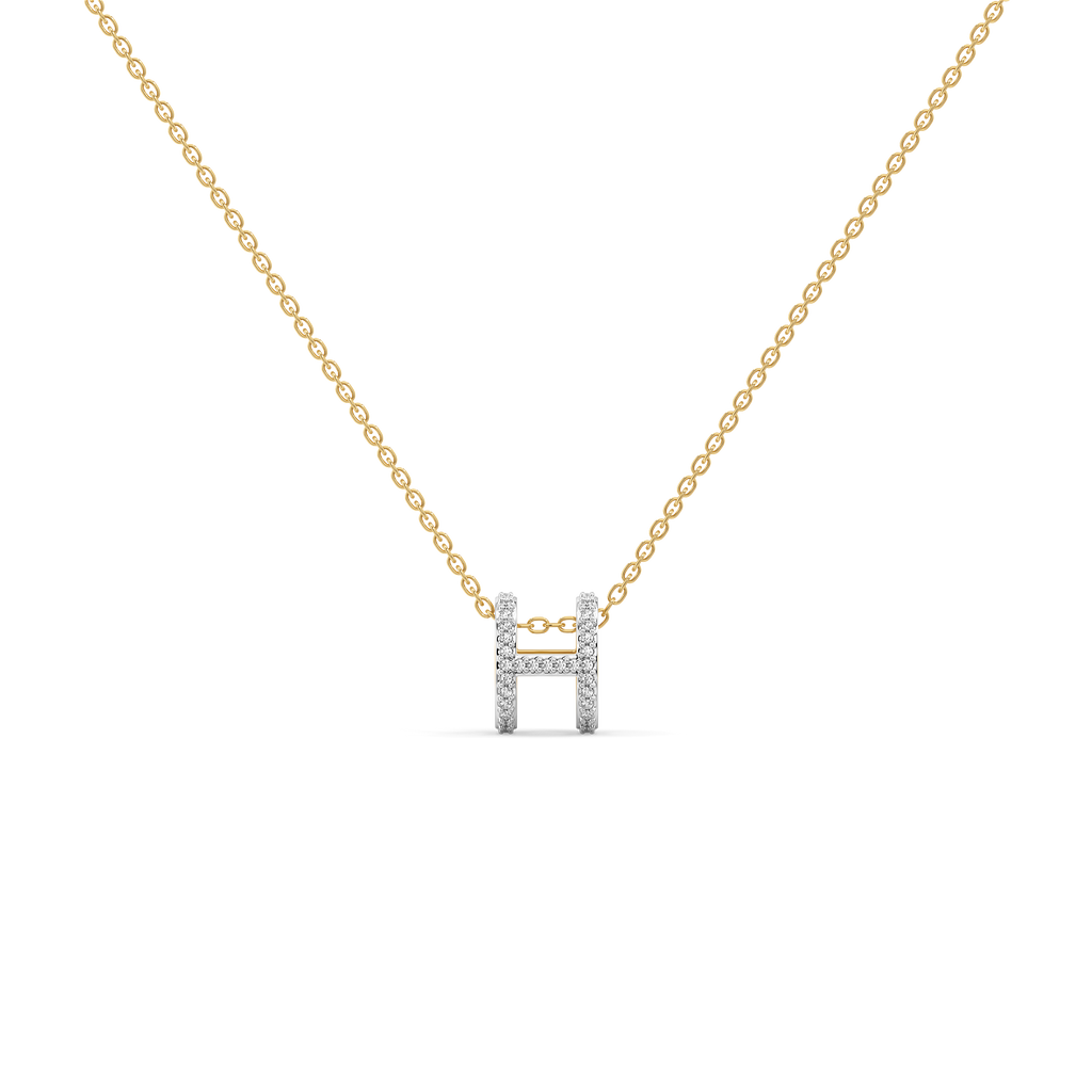 Heirloom H - Lab Diamond Necklace