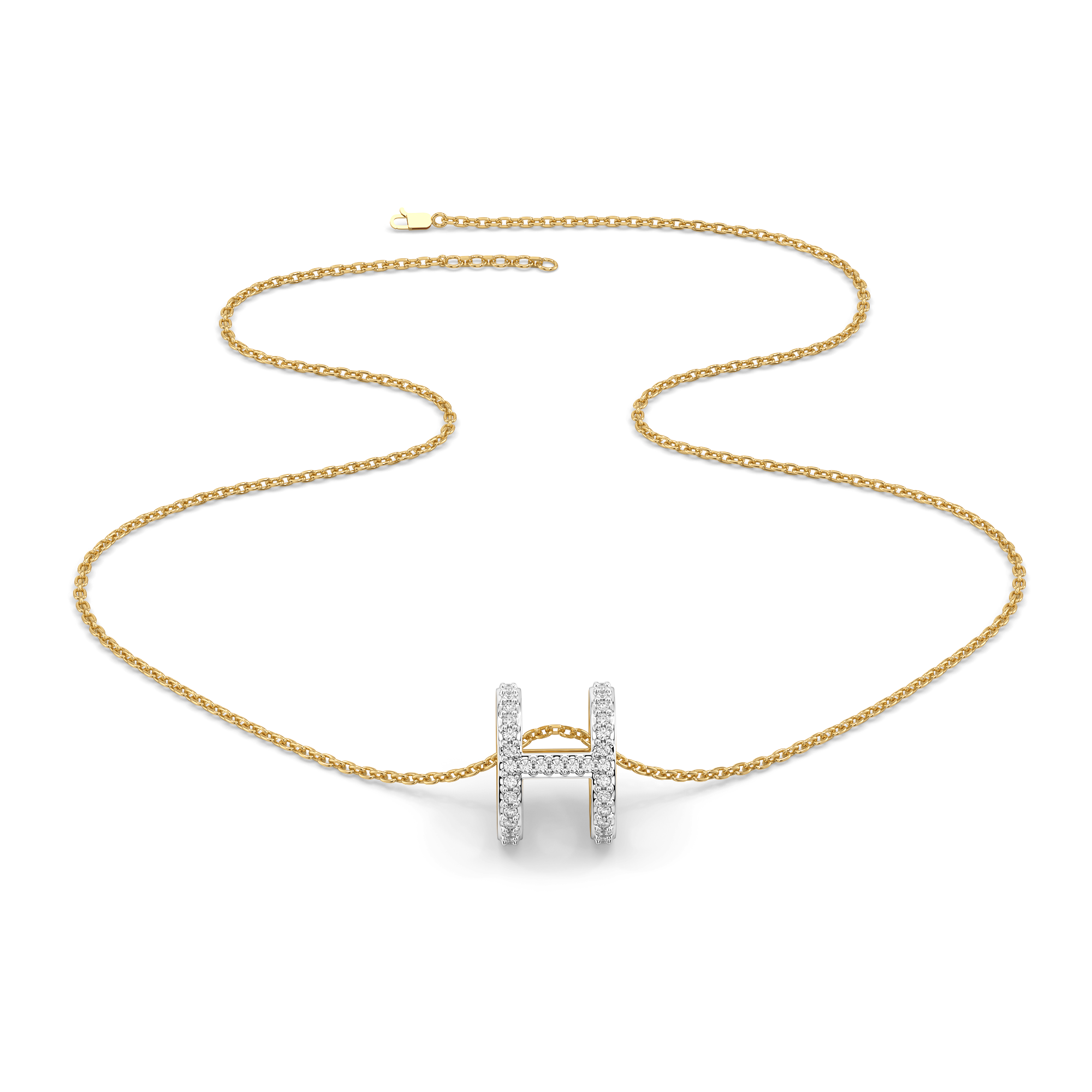 Heirloom H - Lab Diamond Necklace Secondary image