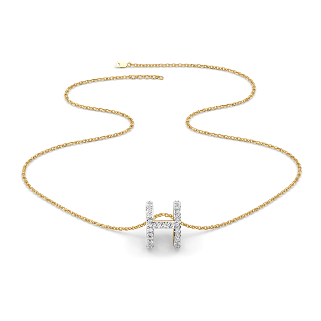 Heirloom H - Lab Diamond Necklace