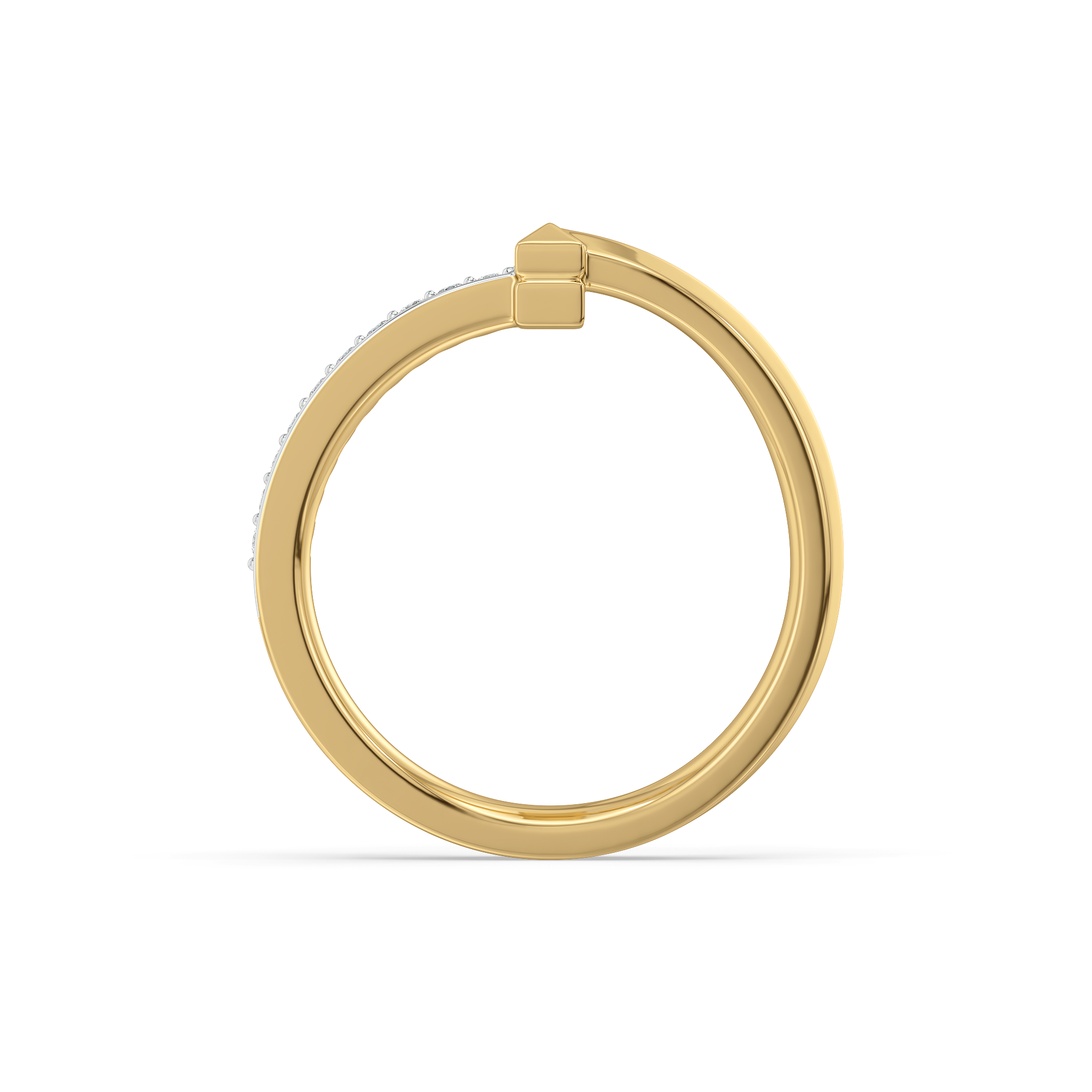 T-Axis Band - Lab Diamond Ring