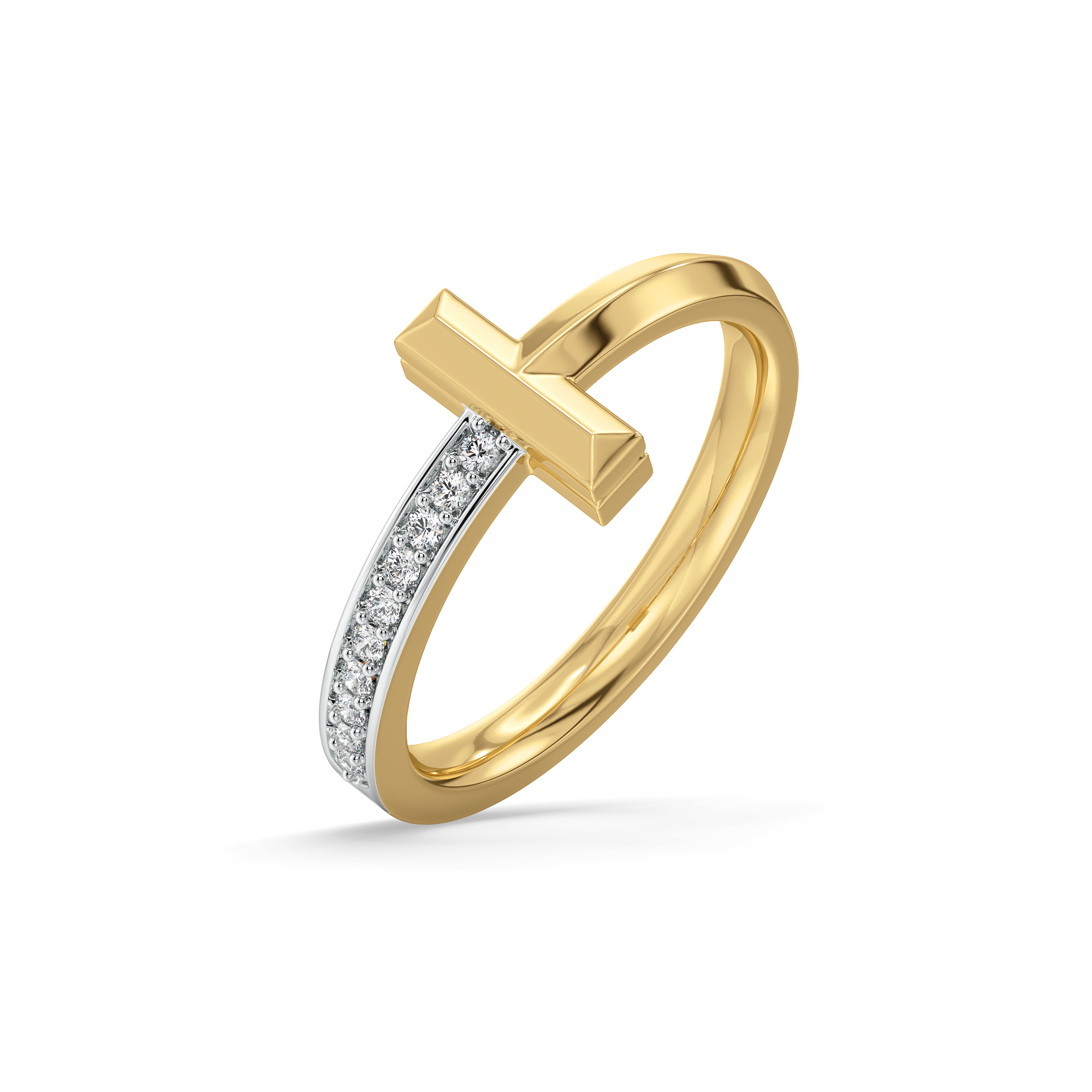 T-Axis Band - Lab Diamond Ring Main image