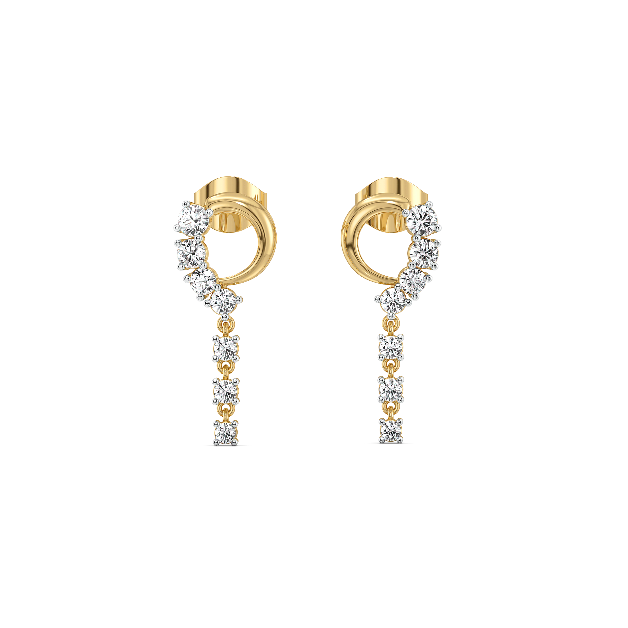 Twinkling Rain - Lab Diamond Earrings Main image