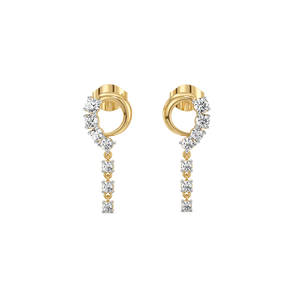 Twinkling Rain - Lab Diamond Earrings