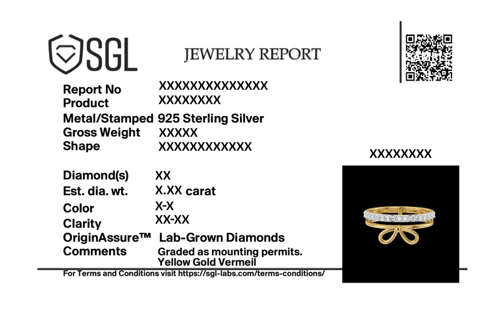 Ribboned Dreams - Lab Diamond Ring