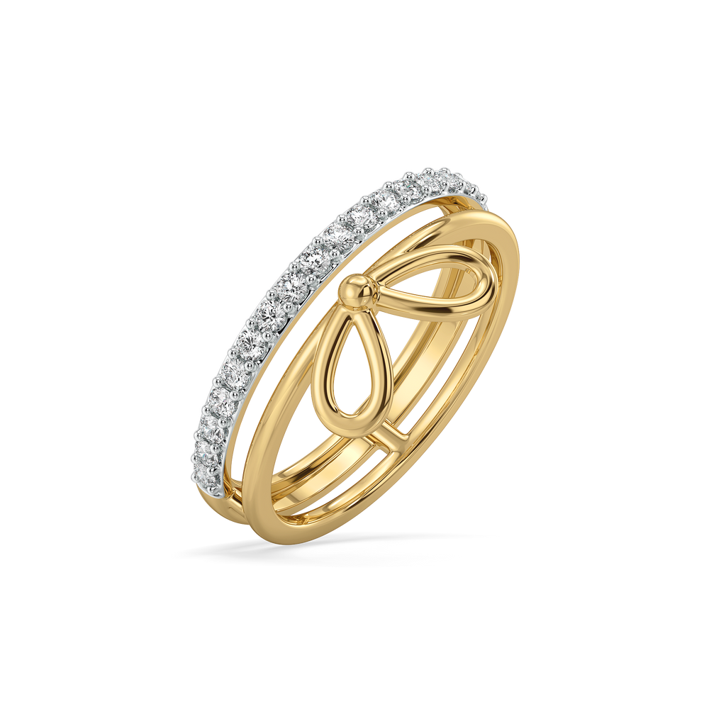 Ribboned Dreams - Lab Diamond Ring