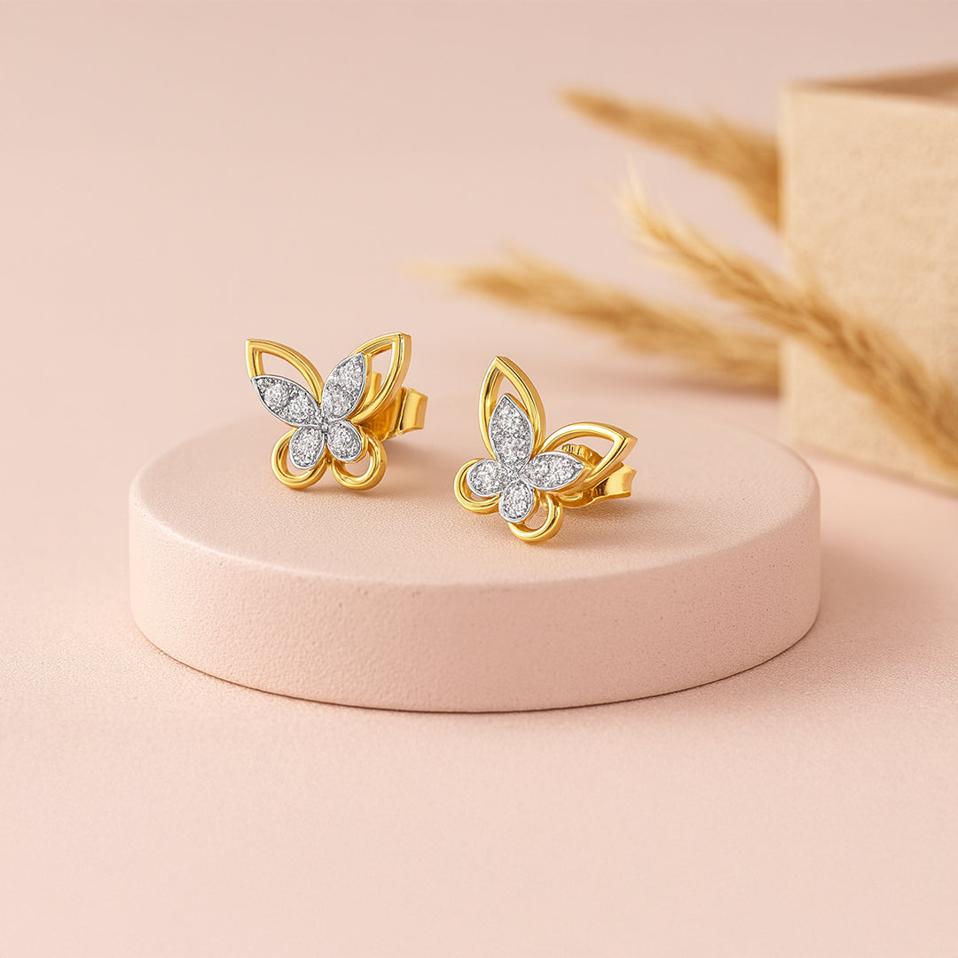 Flutterkiss Studs - Lab Diamond Earrings Main image
