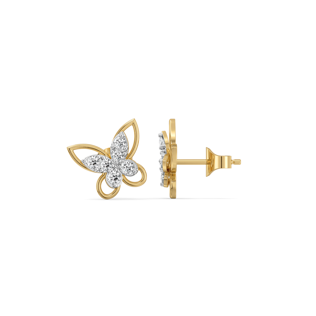 Flutterkiss Studs - Lab Diamond Earrings