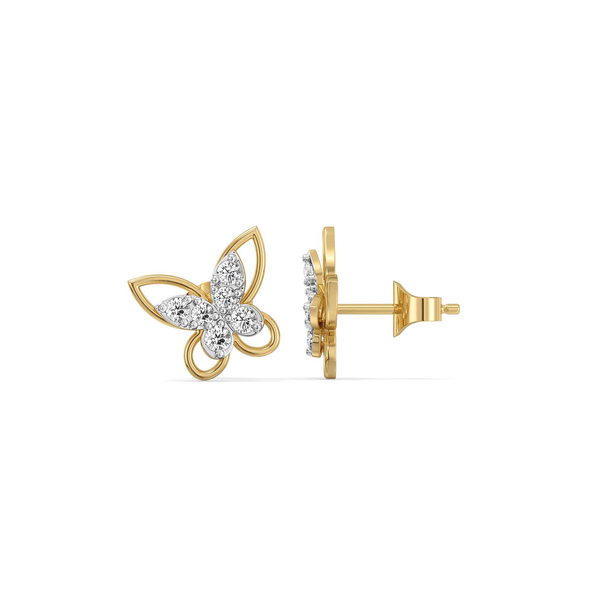 Flutterkiss Studs - Lab Diamond Earrings
