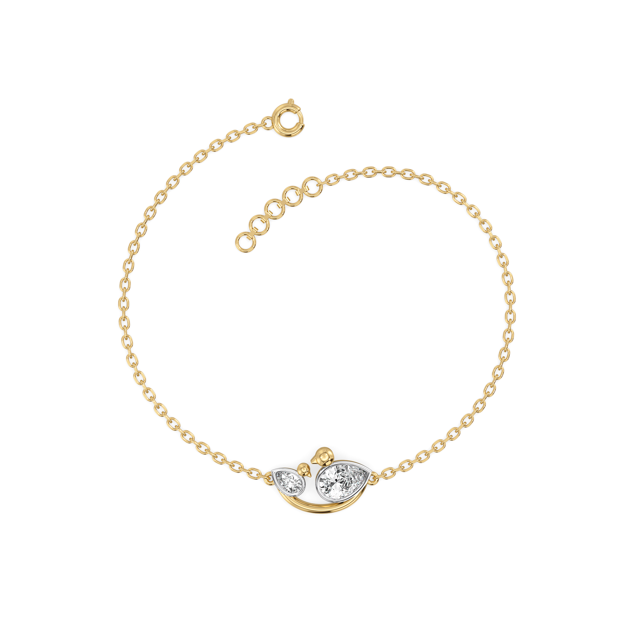 Nestled Bonds - Lab Diamond Bracelet
