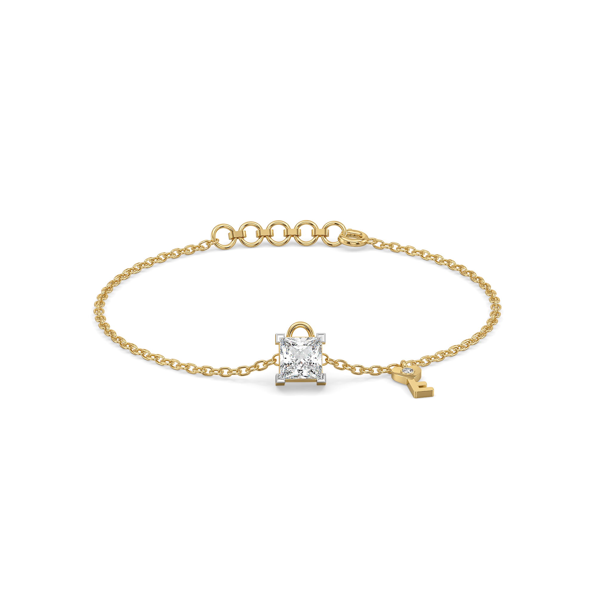 Unlock Me - Lab Diamond Bracelet Secondary image