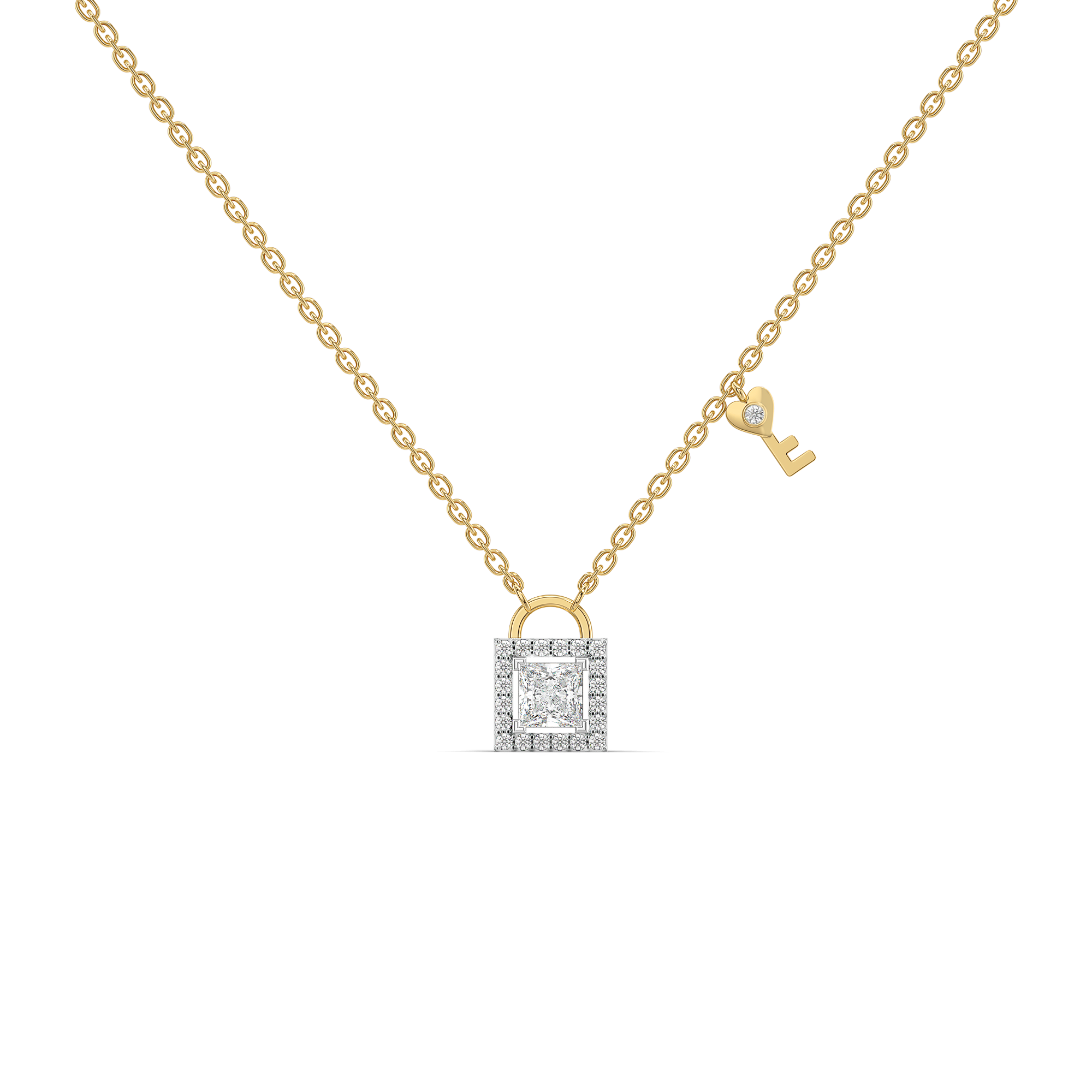 Unlock Me - Lab Diamond Necklace Main image