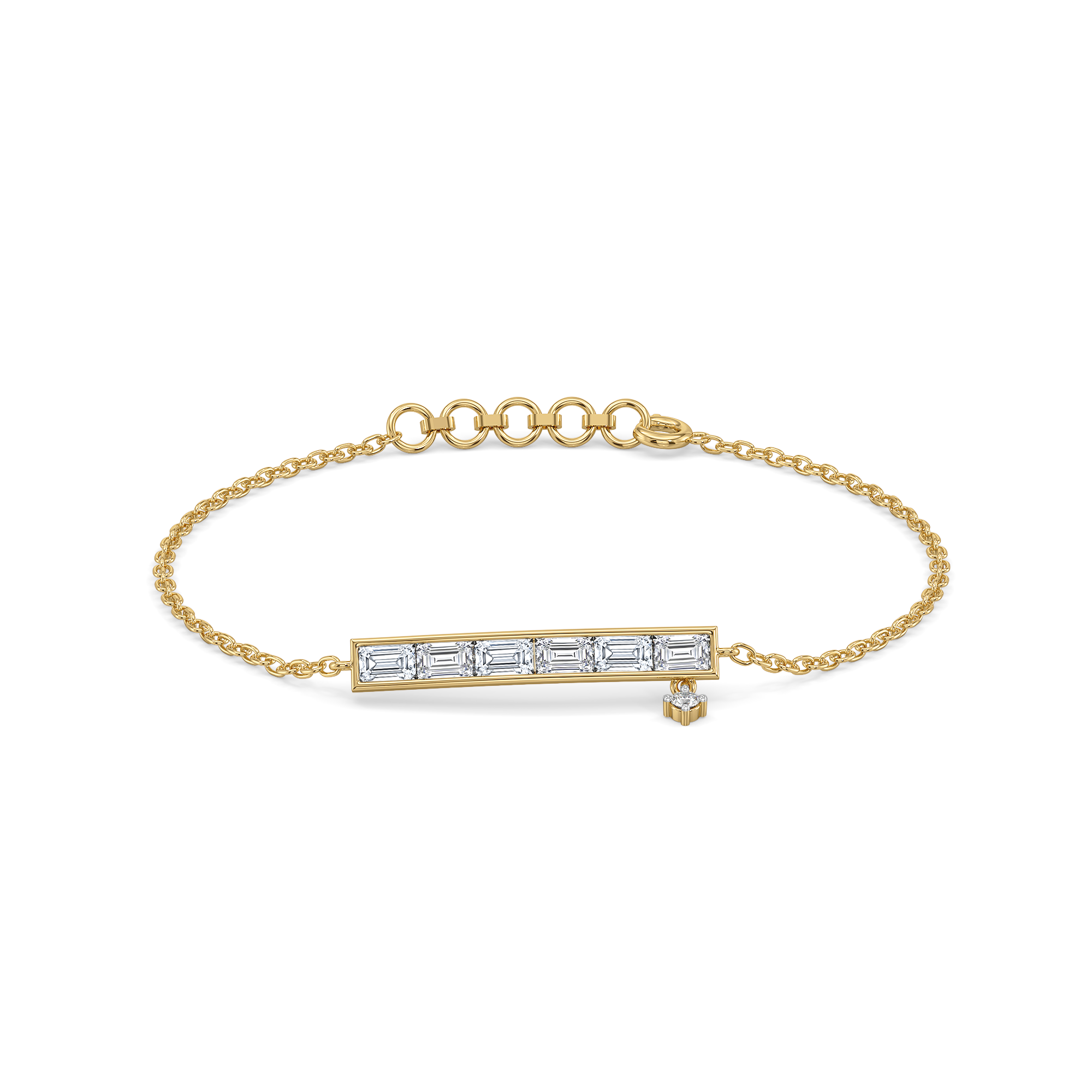 Baguette Brilliance - Lab Diamond Bracelet Main image