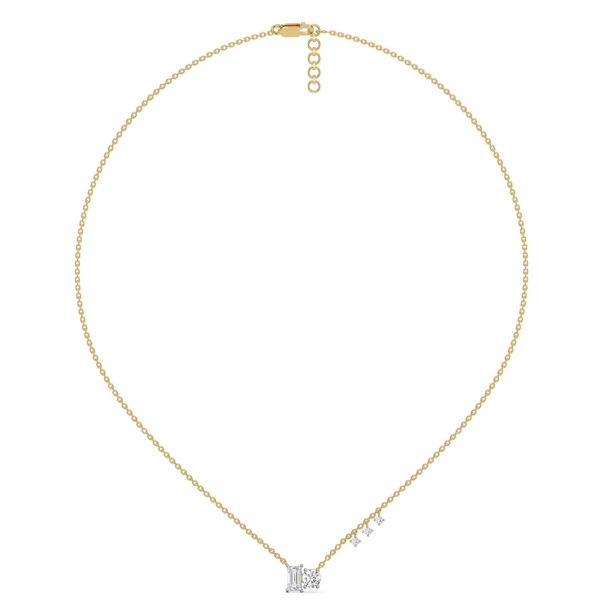 Baguette Brilliance - Lab Diamond Necklace
