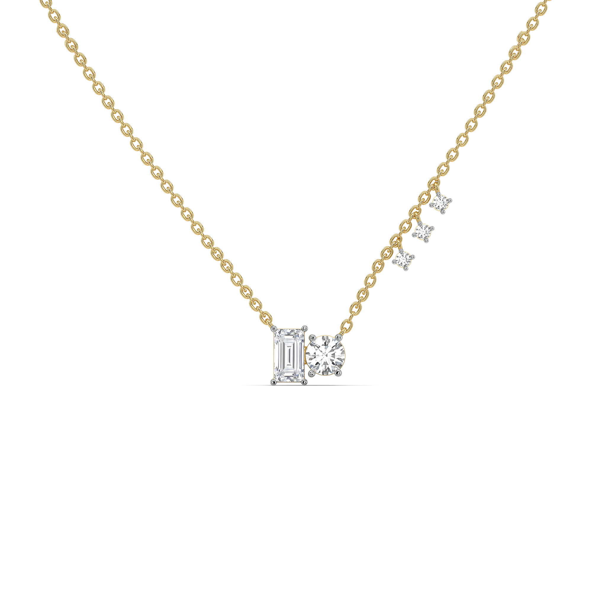 Baguette Brilliance - Lab Diamond Necklace Main image